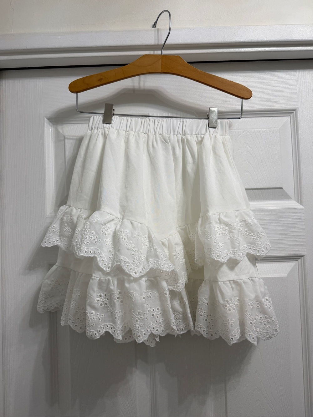 White skirt